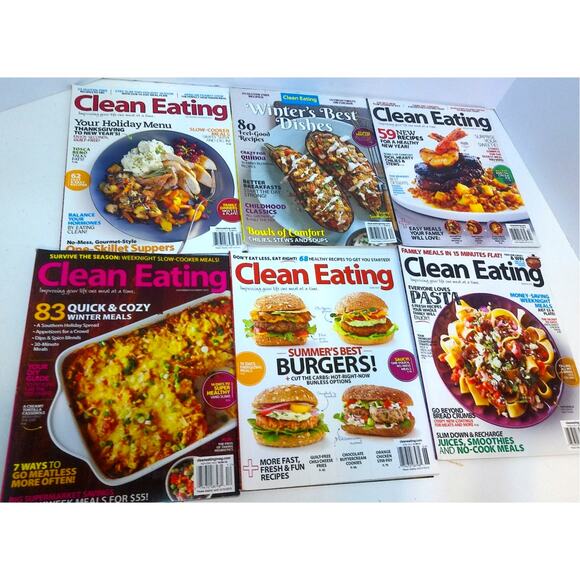 Clean Eating Other - Clean Eating Magazine 2012 And 2013 Set Of 6 New